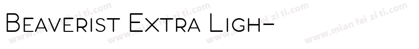 Beaverist Extra Ligh字体转换